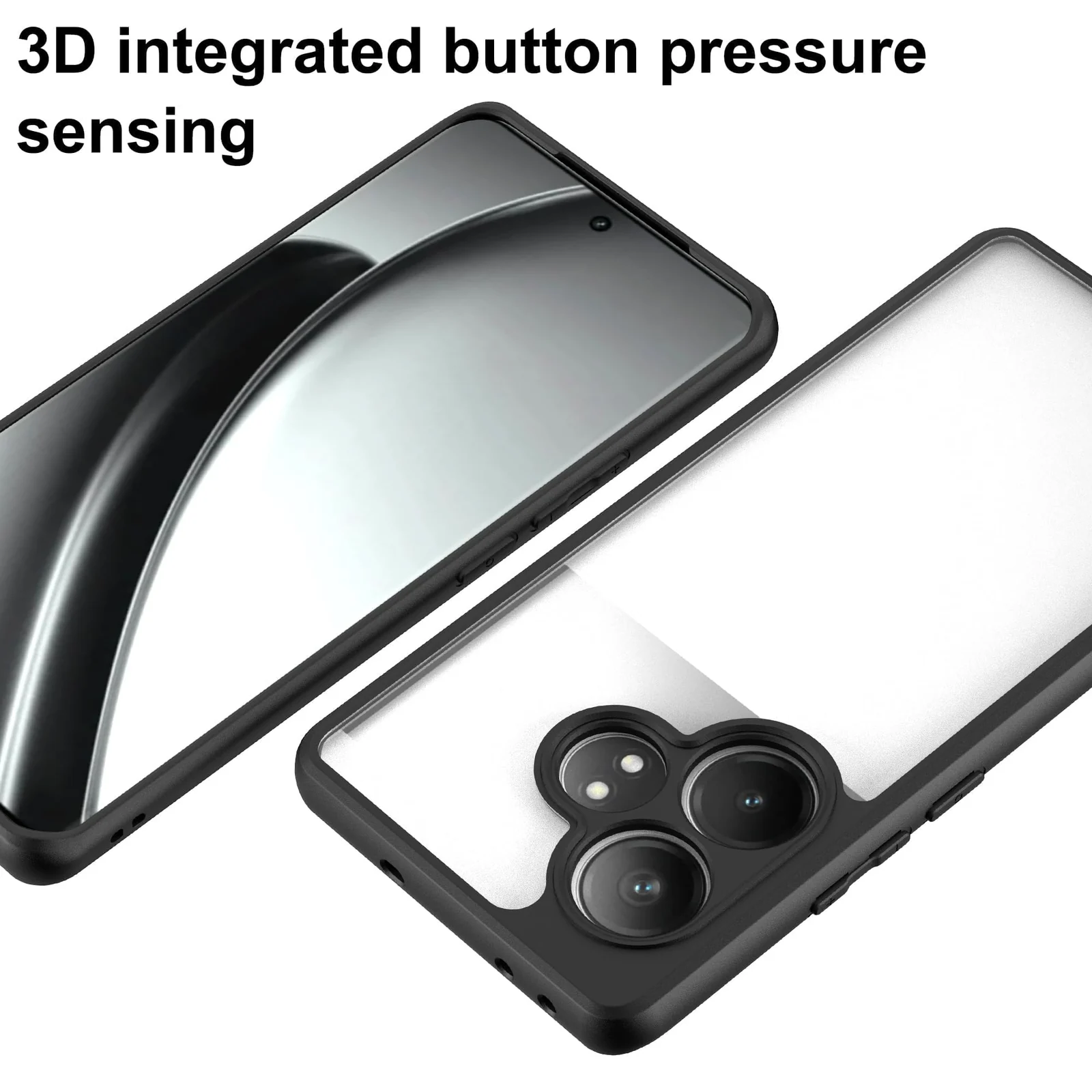 DL3 Mobilak Clear TPU Case for Xiaomi Redmi 13 4G / Redmi Note 13R 5G / Poco M6 4G, Camera protection, Shock-absorbing protection, Scratch-resistant surface - Black