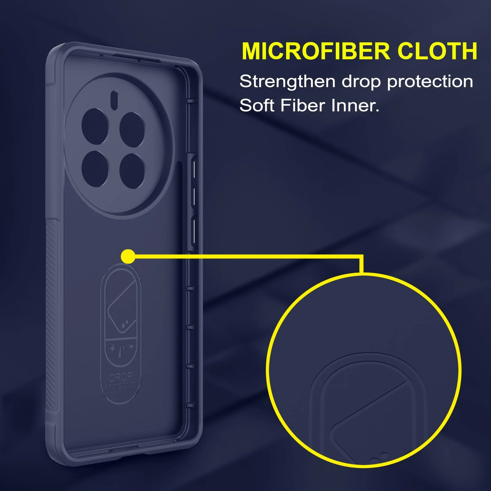 DL3 Mobilak Silicone Case for realme 12 Pro/realme 12 Pro Plus Heavy Duty Protective [Slim Fit] Shockproof Soft Flexible Protective Design Shock- TPU Cover With Camera Protection - Blue