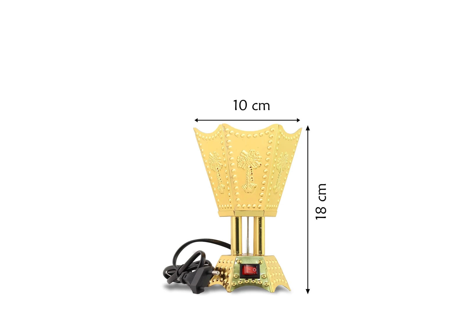 Mobigon Arabian Electric Incense Burners metal Vintage Arabic Burner, Middle Eastern Incense Holder- Electric Incense Burner Bakhoor Suitable For Arabian Oud, Home, Hotel Decor - D. Gold