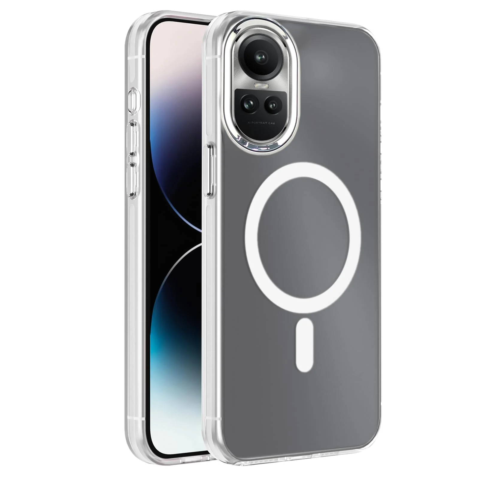 DL3 Mobilak Case For OPPO Reno 10 5G / OPPO Reno 10 Pro 5G Case Crystal [Not Compatible with MagSafe] Soft TPU Gel Case Flexible Silicone Anti-Scratch TPU Cover - Clear