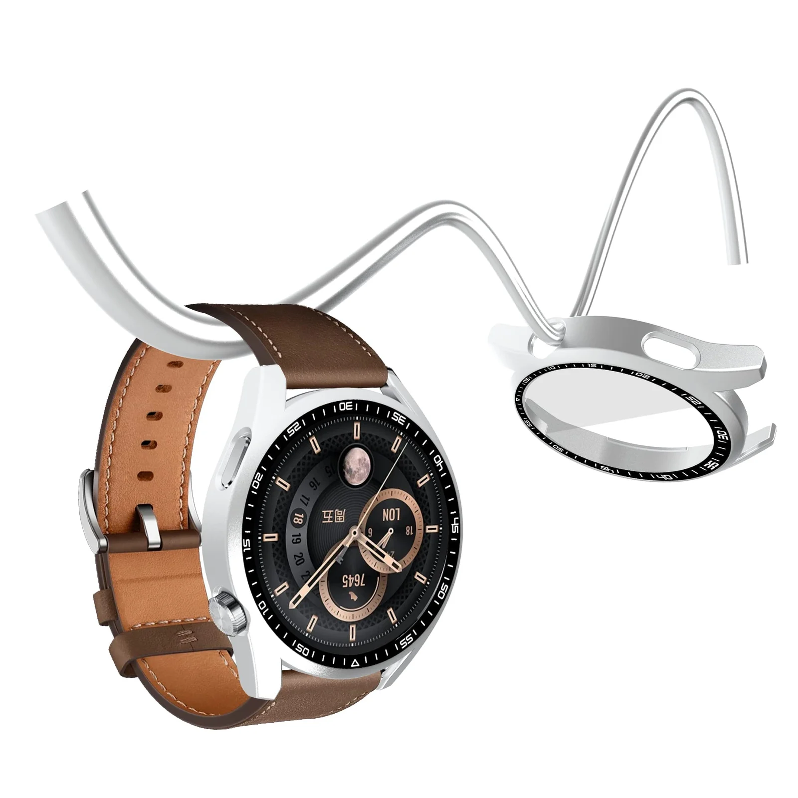 DL3 Mobilak PC Protective Case for Huawei Watch GT3 46mm - White
