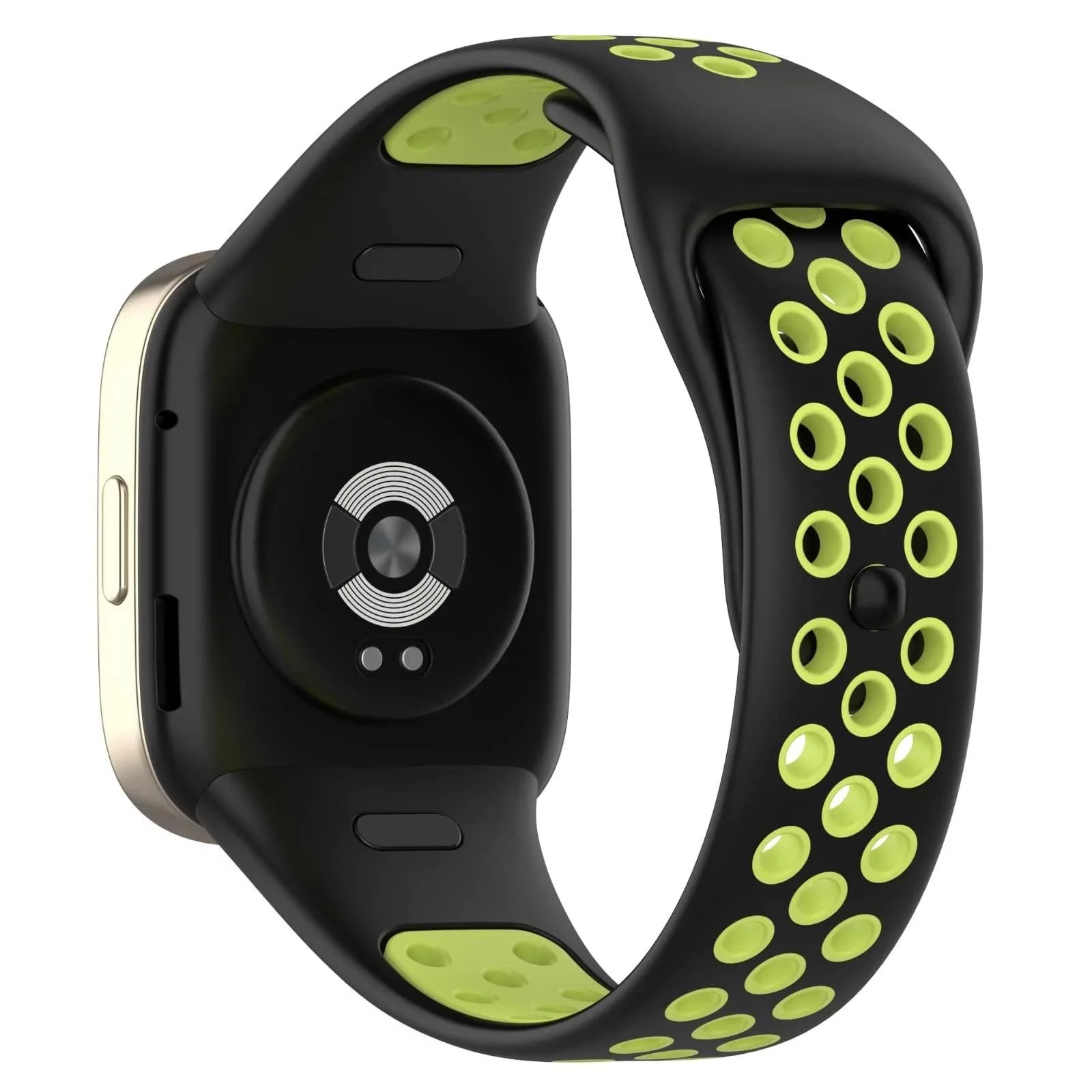 DL3 Mobilak Strap For Xiaomi Redmi Watch 3 (Not for Redmi Watch 3 Lite/Active), [Breathable] Soft Silicone Strap, Two Tone Band, Silicone Replacement Strap - Black