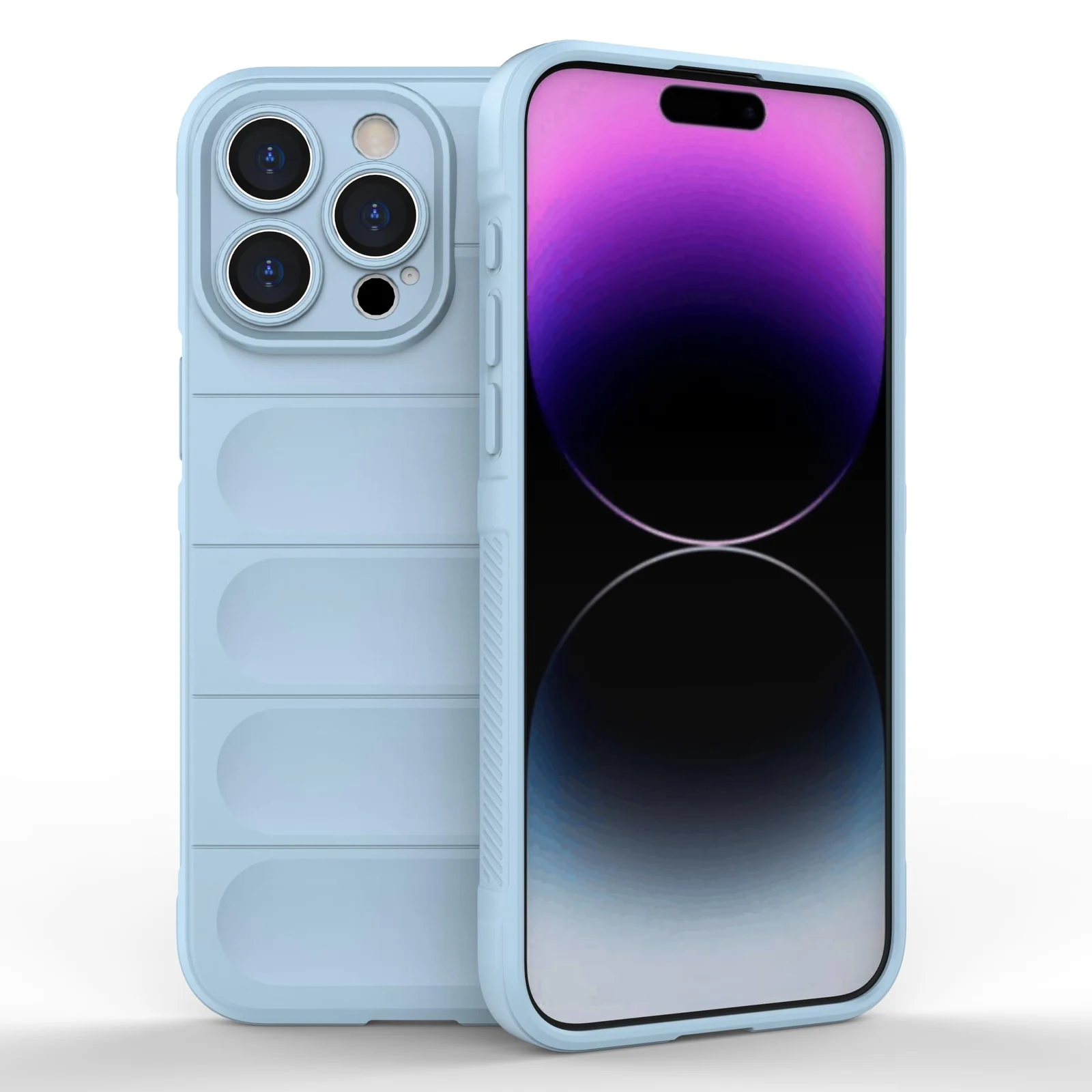 DL3 Mobilak Rugged Protective Case for iPhone 11 Pro Max 6.5-Inch, Camera protection, Shock-absorbing protection, Non-slip grip - Baby Blue