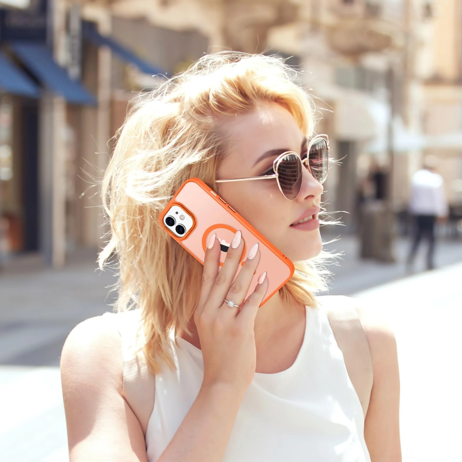 DL3 MOBILAK Protective Phone Case for Apple iPhone 11 - Orange