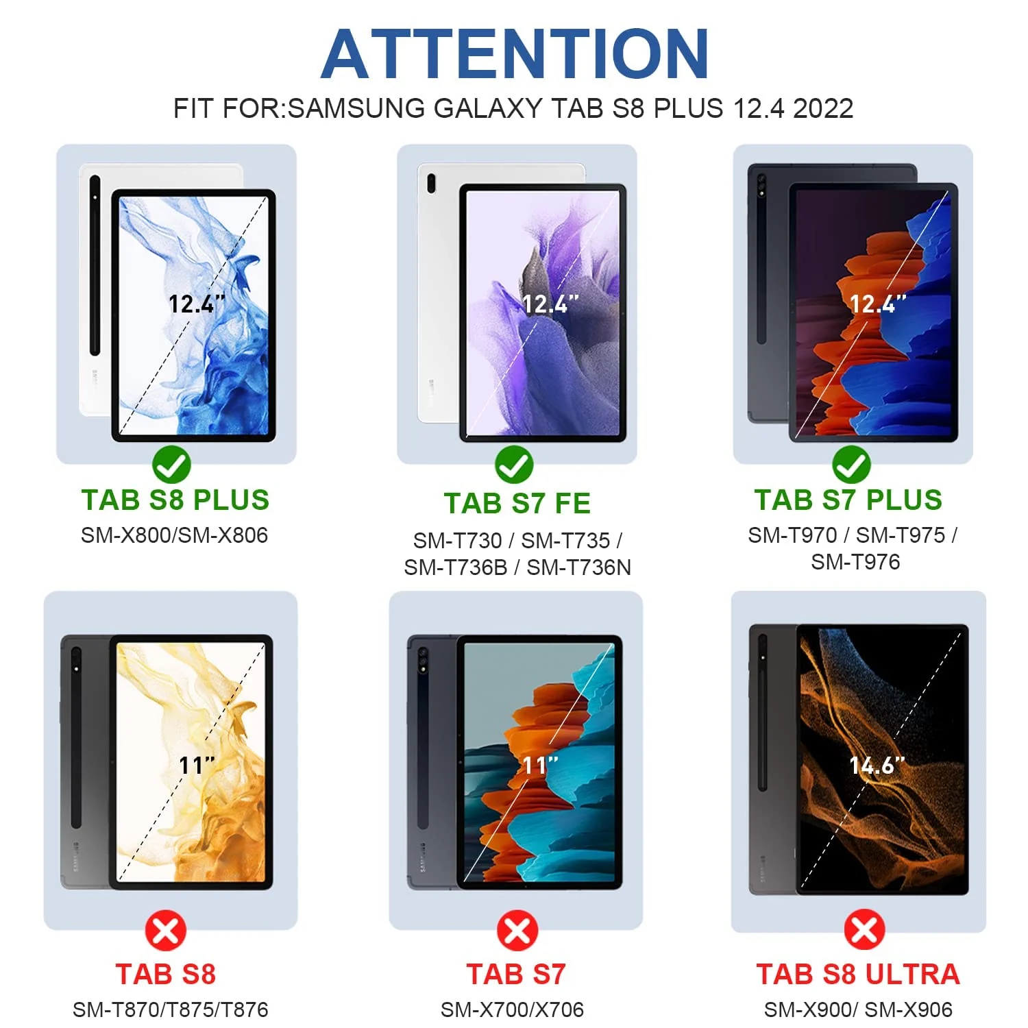 DL3 Mobilak Smart Case for Samsung Galaxy Tab S8 Plus 2022/S7 FE/S7 Plus 12.4 with Pencil Holder, Soft TPU Smart Stand Back Cover Auto Wake/Sleep Feature - Green