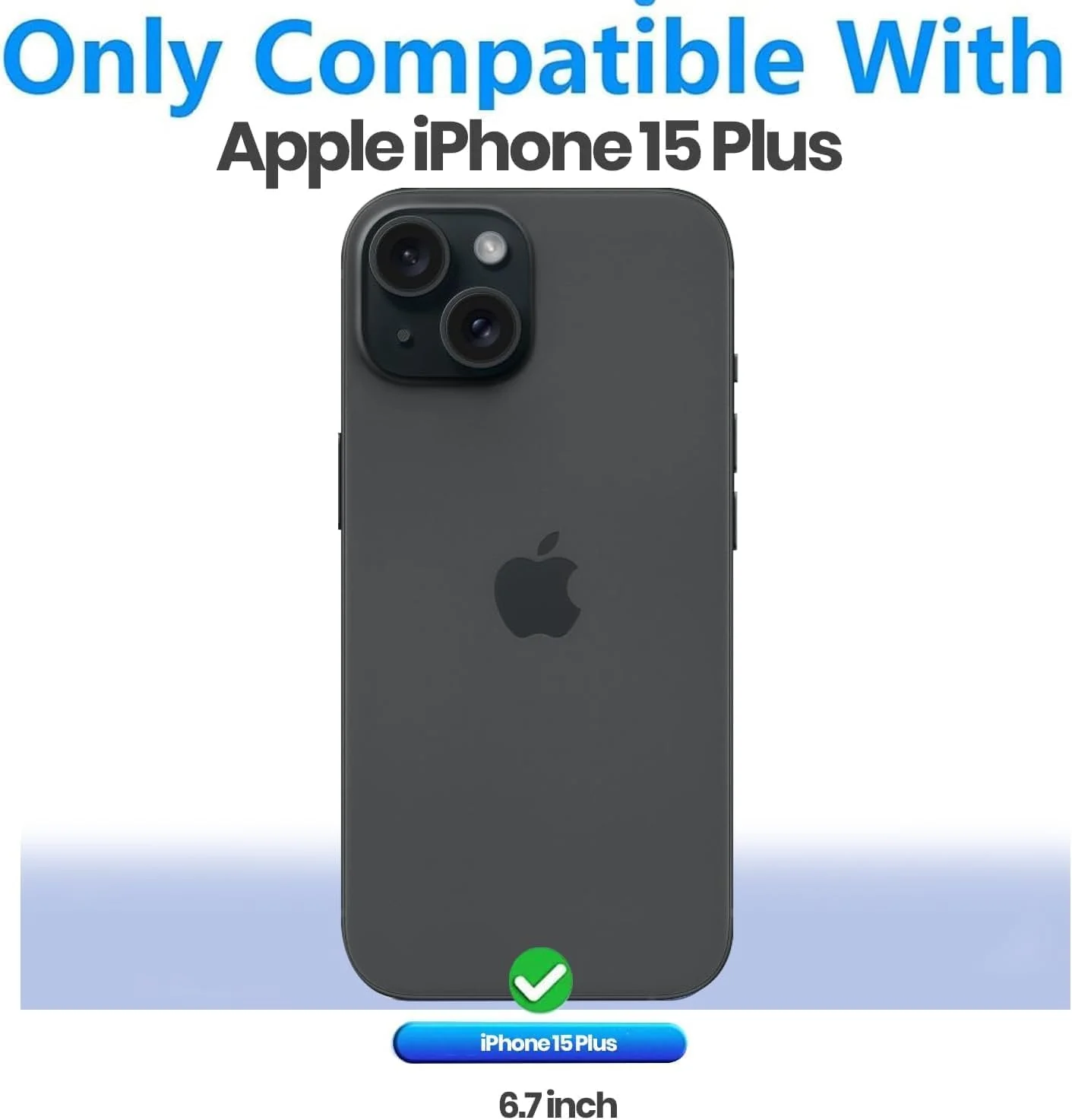 DL3 Mobilak Clear Protective Case for iPhone 15 Plus - Clear