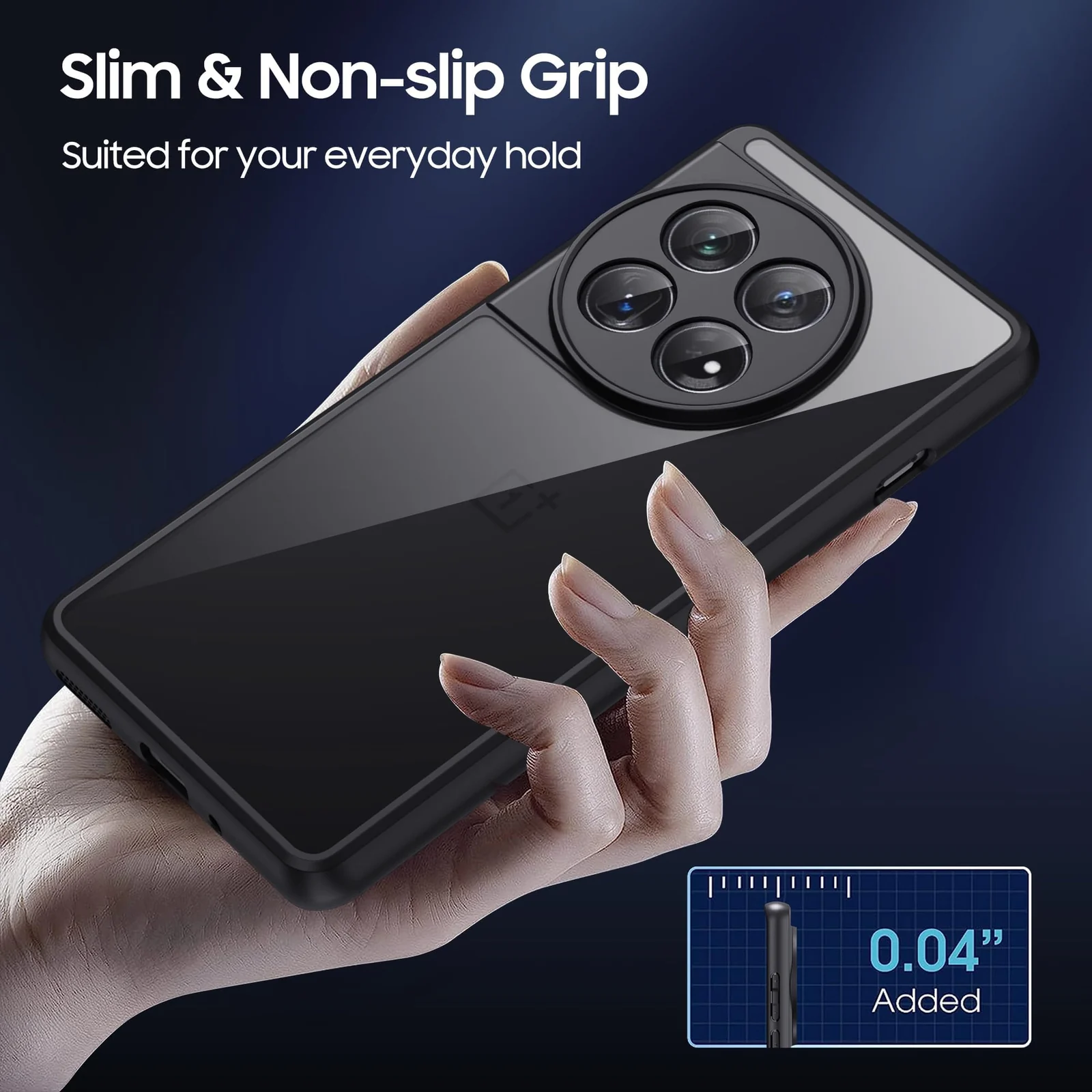 DL3 Mobilak Clear TPU Case for OnePlus 11R / OnePlus Ace 2, Camera protection, Shock-absorbing protection, Scratch-resistant surface - Black
