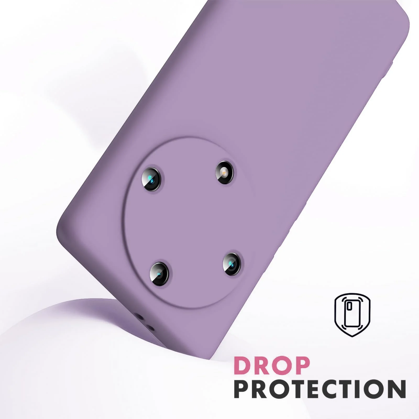 DL3 Mobilak Silicone Protective Case for Honor X9a, Shock-absorbing protection, Scratch-resistant surface, Soft microfiber lining - Lavender