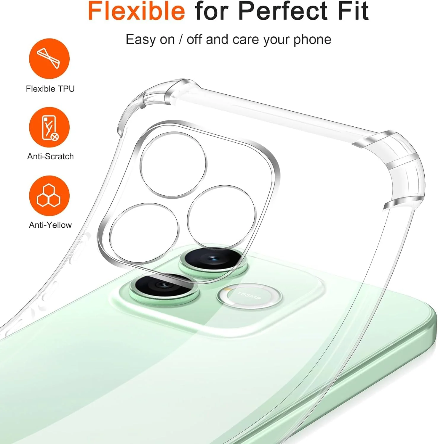 DL3 Mobilak Clear TPU Case for Honor 600 Lite 5G, Camera protection, Shock-absorbing protection, Scratch-resistant surface - Clear
