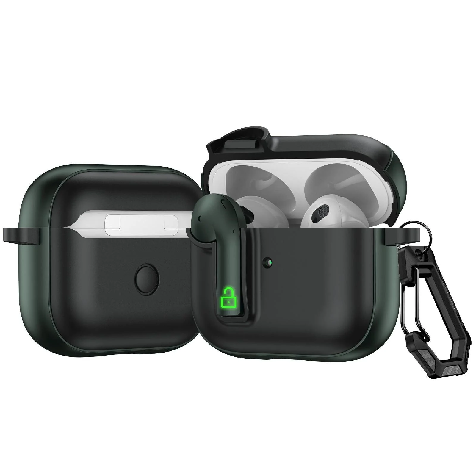 DL3 Mobilak Compatible with AirPods 3 Case with Lock, Cute AirPods 3rd Generation Case Cover, Shockproof Protective Cover for AirPod 3rd 2021 with Keychain