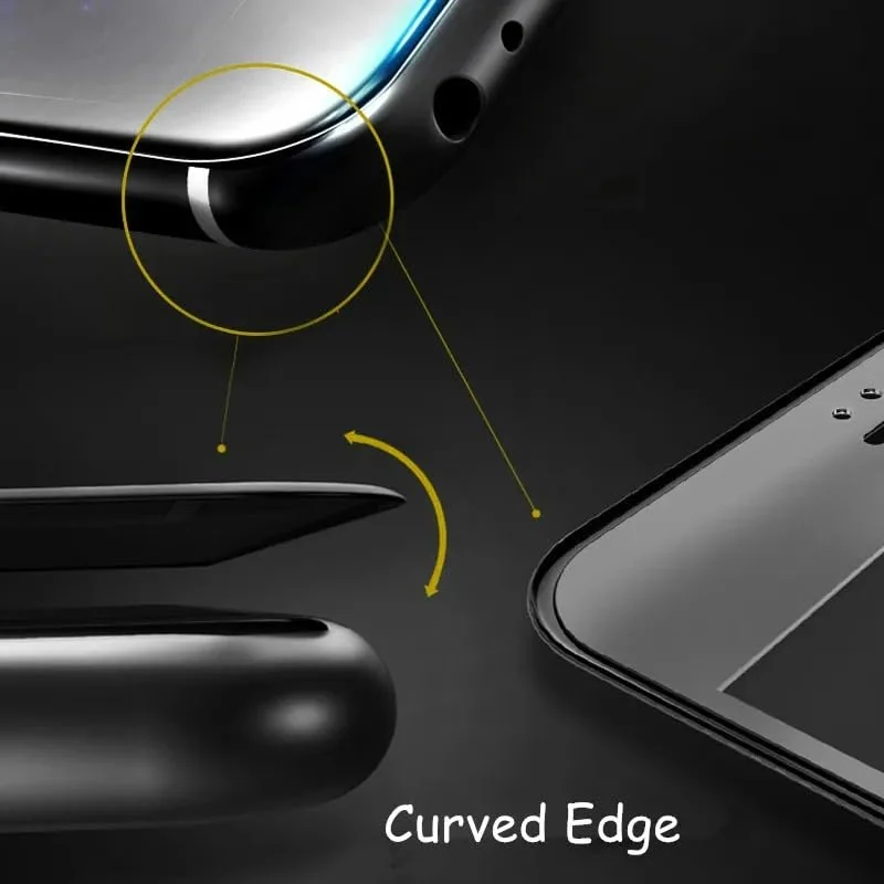 DL3 Mobilak Full Curved 5D Glass Screen Protector Full Glue For Honor X9A - Black