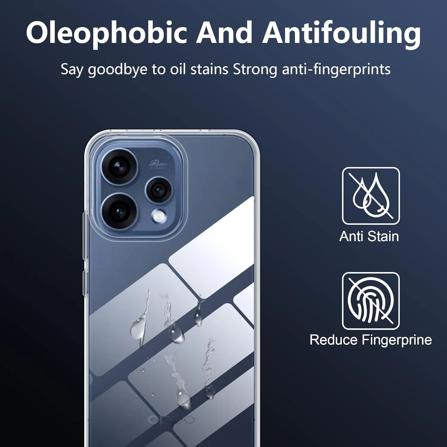 DL3 Mobilak Protective Case Compatible with Reno 15 5G Cover, Mobile Phone Case Thin Soft Silicone Anti-Yellow Protective Case - Clear