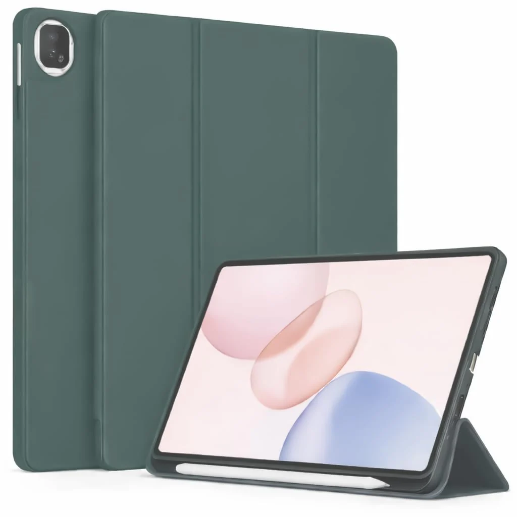DL3 Mobilak Honor Pad X7 8.7 Inch 2025 Case with Pen Holder, Soft TPU Back Trifold Stand Protective Smart Cover Flip, Auto Wake & Sleep