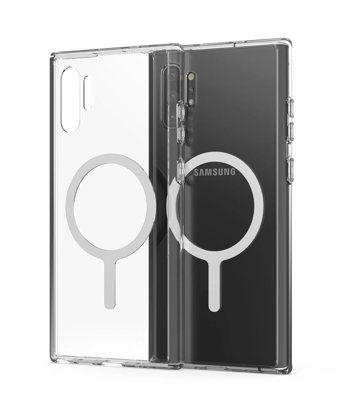 DL3 Mobilak for Samsung Galaxy Note 10+ Plus Case [Compatible with MagSafe] [Strong Magnet] [Non-Yellowing] Magnetic Slim Thin Bumper Phone Cover, Lightweight, and Durable - Clear