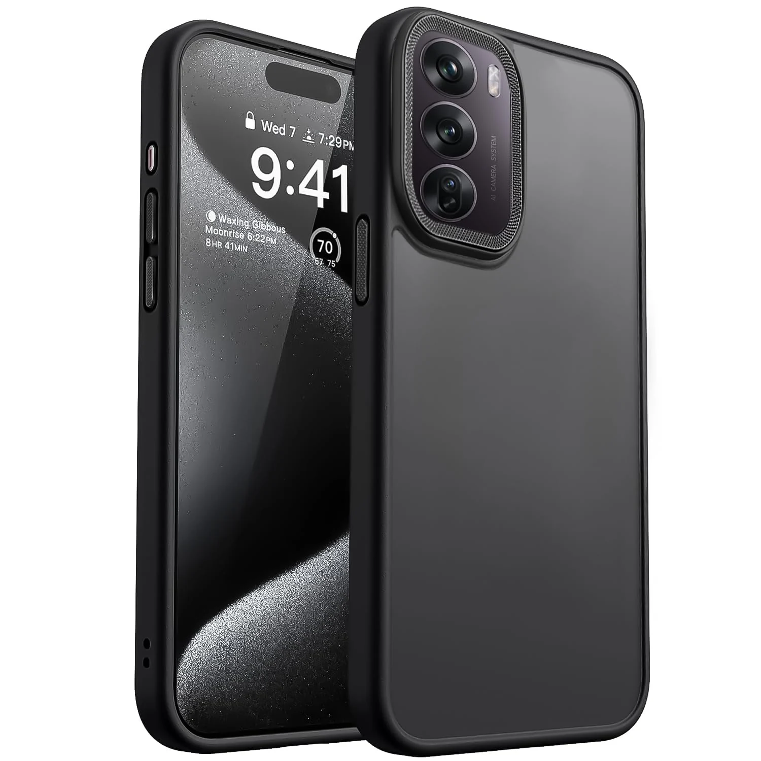 DL3 Mobilak Wallet Case with Card Slot for OPPO Reno 12 Pro 5G (Reno12 Pro) with Ring Holder and Magnetic Car-Mount Support