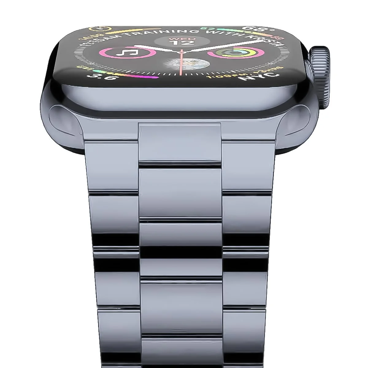 DL3 Mobilak Band For Apple Watch Ultra Band 49mm 45mm 44mm 42mm 41mm 40mm 38mm, Metal Stainless Steel Strap for Apple Watch Series 8 Ultra 7 6 5 4 3 2 1 Se (42MM/44MM/45MM/49MM) - Grey