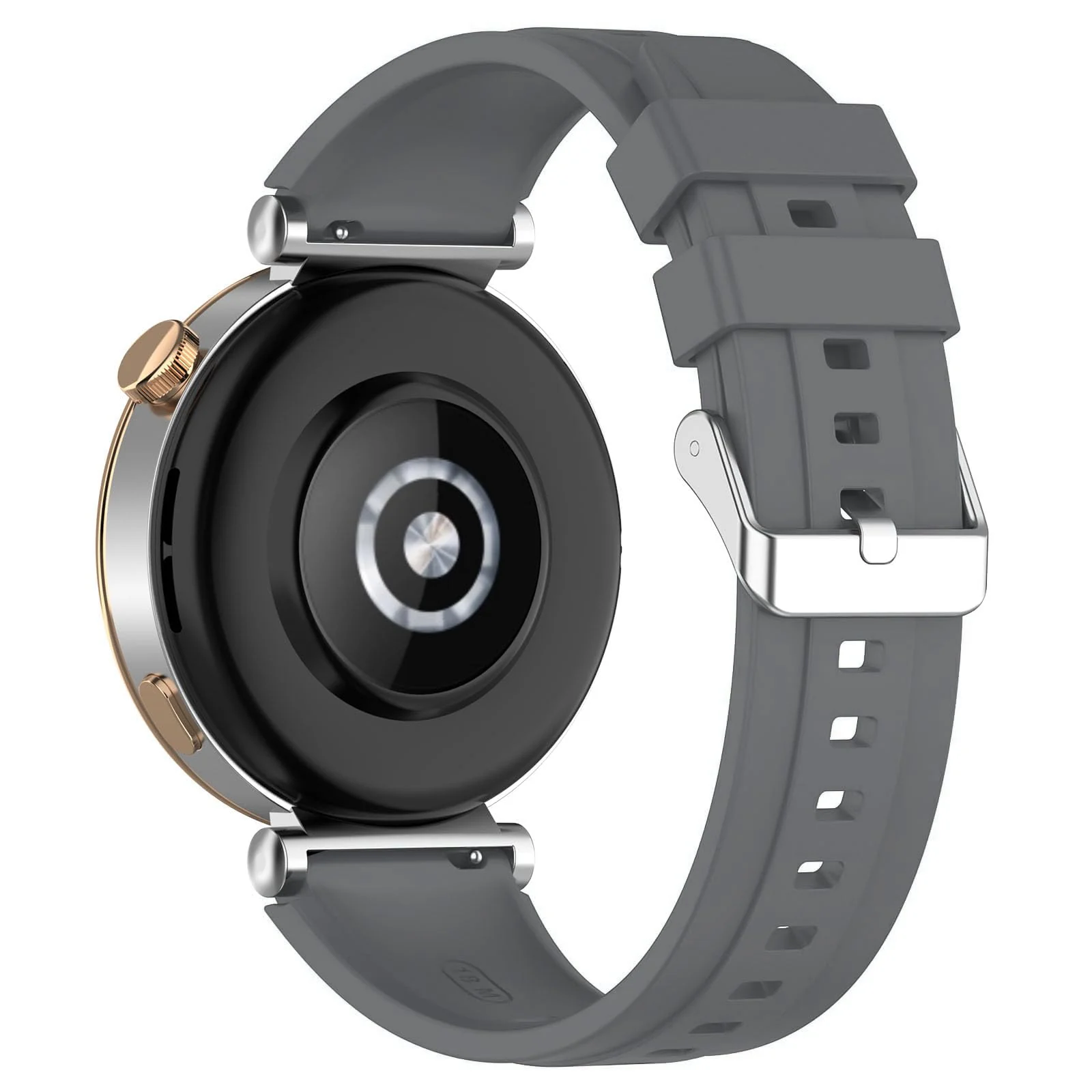 DL3 Mobilak Strap Compatible with Huawei Watch GT5 Pro 42mm / GT5 41mm / GT4 41mm / Garmin Venu 3S / Forerunner 265S / Fossil Women's Gen 6, 18mm Soft Silicone Replacement Bands - Grey