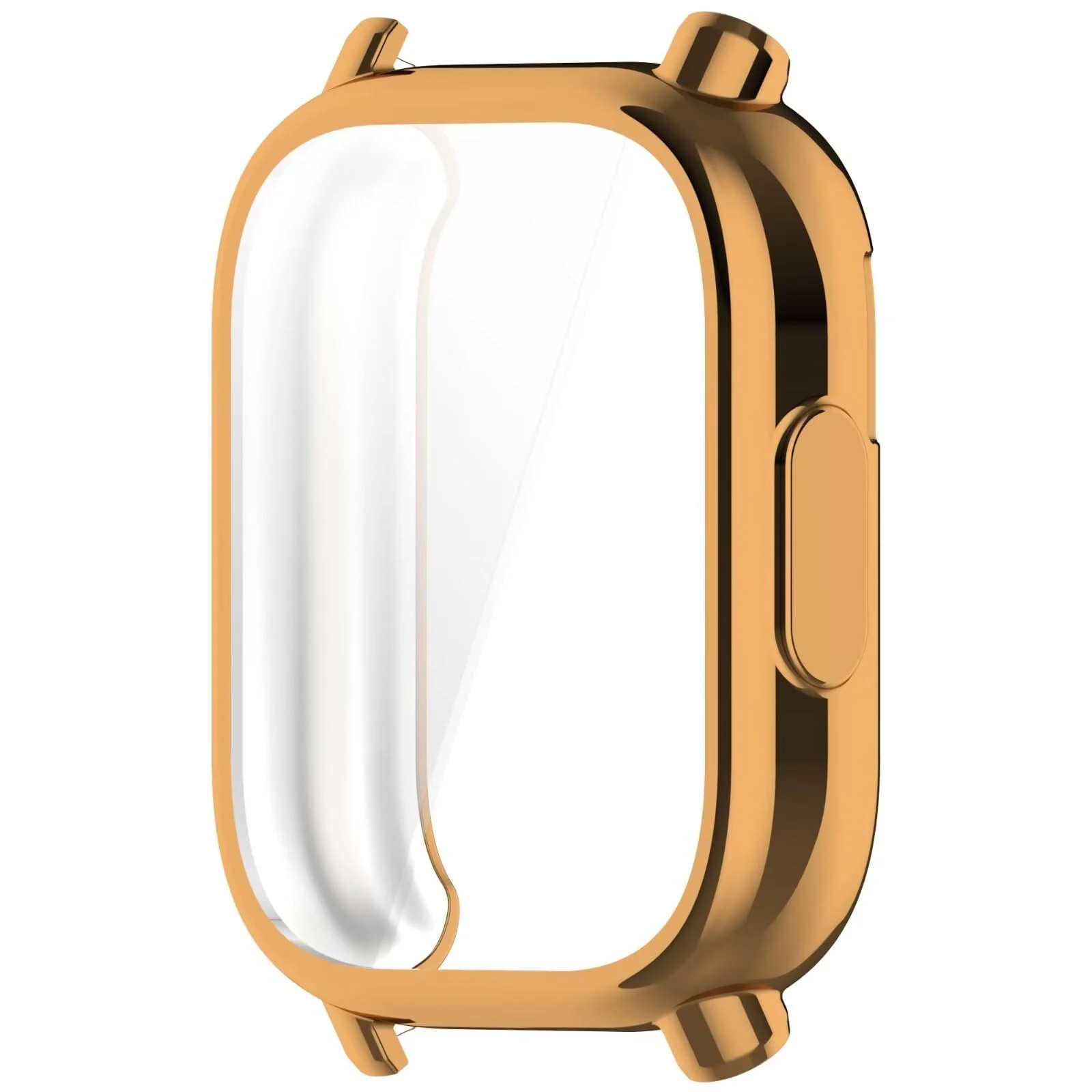 DL3 Mobilak Case for Xiaomi Redmi Watch 5 Active, Case with Screen Protector, HD Protection Cover, Soft Silicone Screen Protector Cover for Xiaomi Redmi Watch 5 Active - Rose Gold