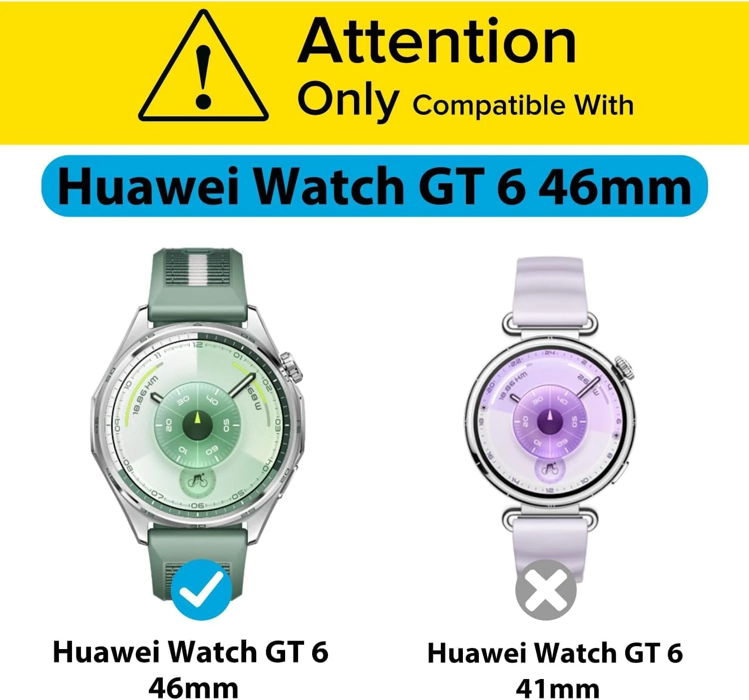 DL3 Mobilak Case for Huawei Watch GT6 46MM, Case with Screen Protector, HD Protection Cover, Soft Silicone Screen Protector Cover for Huawei Watch GT 6 46MM - Black
