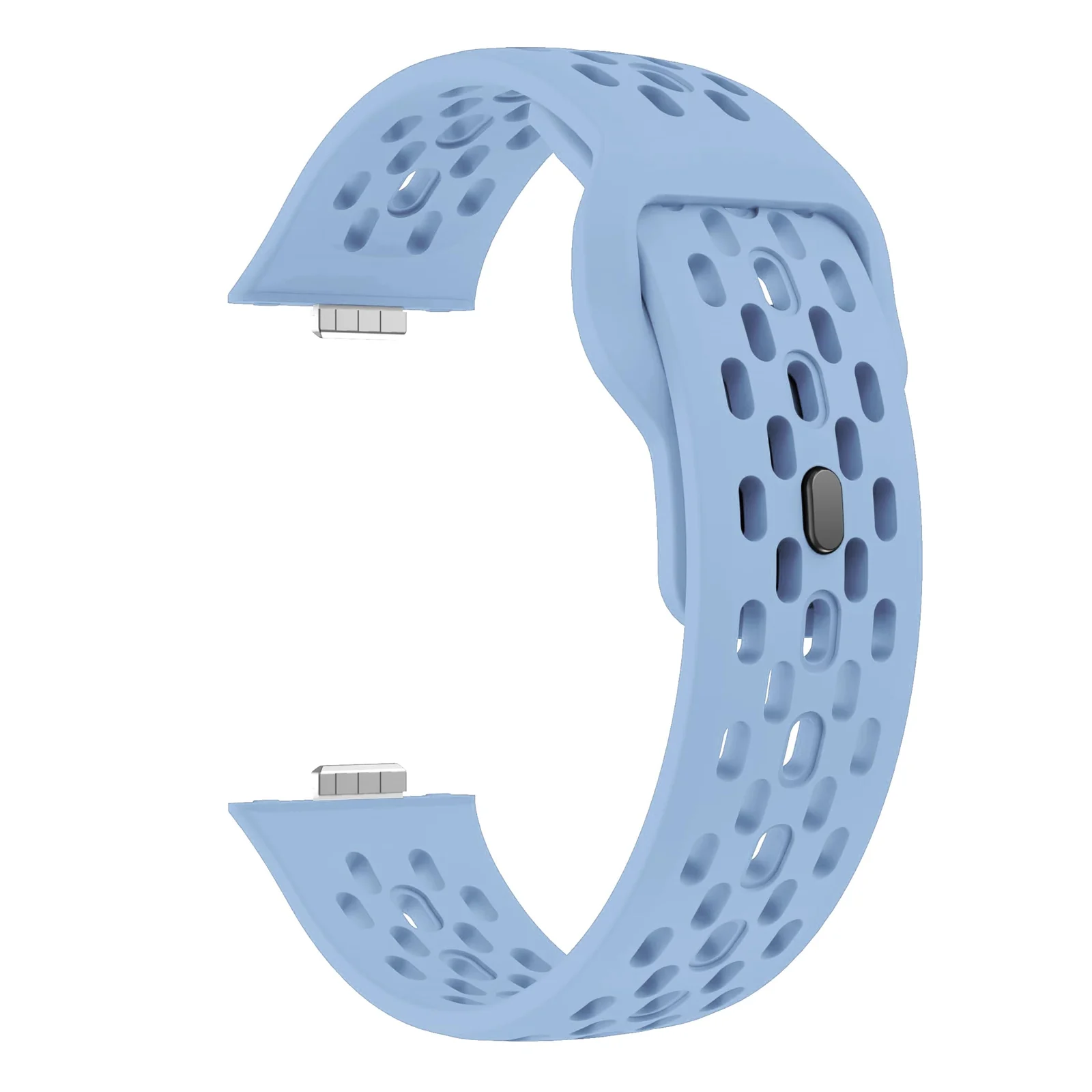 DL3 Mobilak Silicone Mesh Breathable Straps for Huawei Watch Fit 4 Pro Strap. Wristband Bands Bracelet Sports Bracelet Quick Release Adjustable Armband for Huawei Watch Fit 4/Fit 3 - Sky Blue