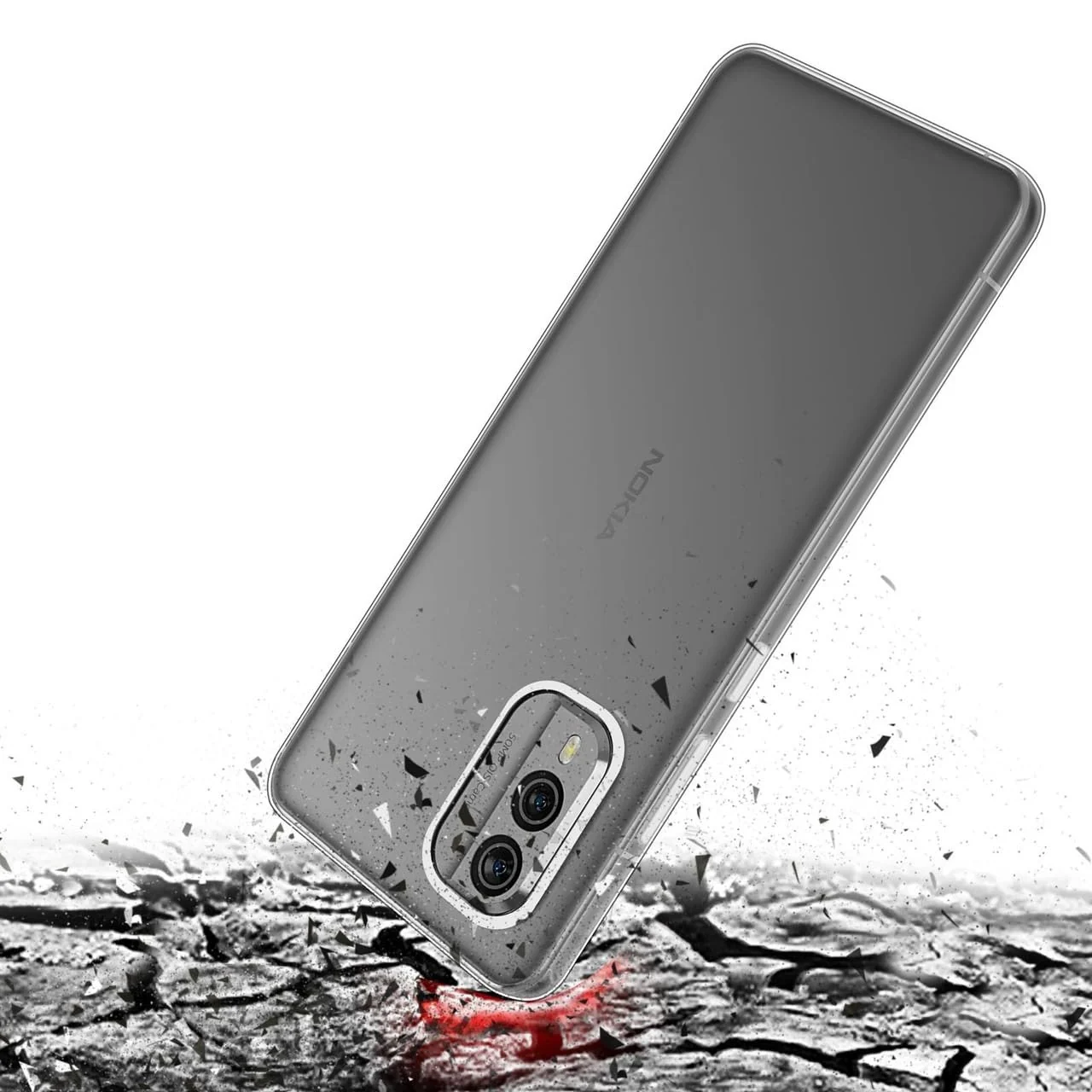 DL3 Mobilak Case Compatible with Nokia X30 5G Case Crystal Soft TPU Gel Case Flexible Silicone Anti-Scratch Camera Protection TPU Cover - Clear