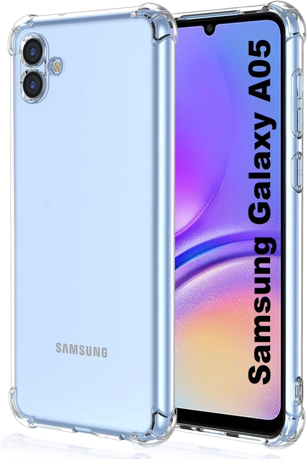 DL3 Mobilak Clear TPU Protective Case for Samsung Galaxy A05 with Camera Protection and Shockproof Design - Clear