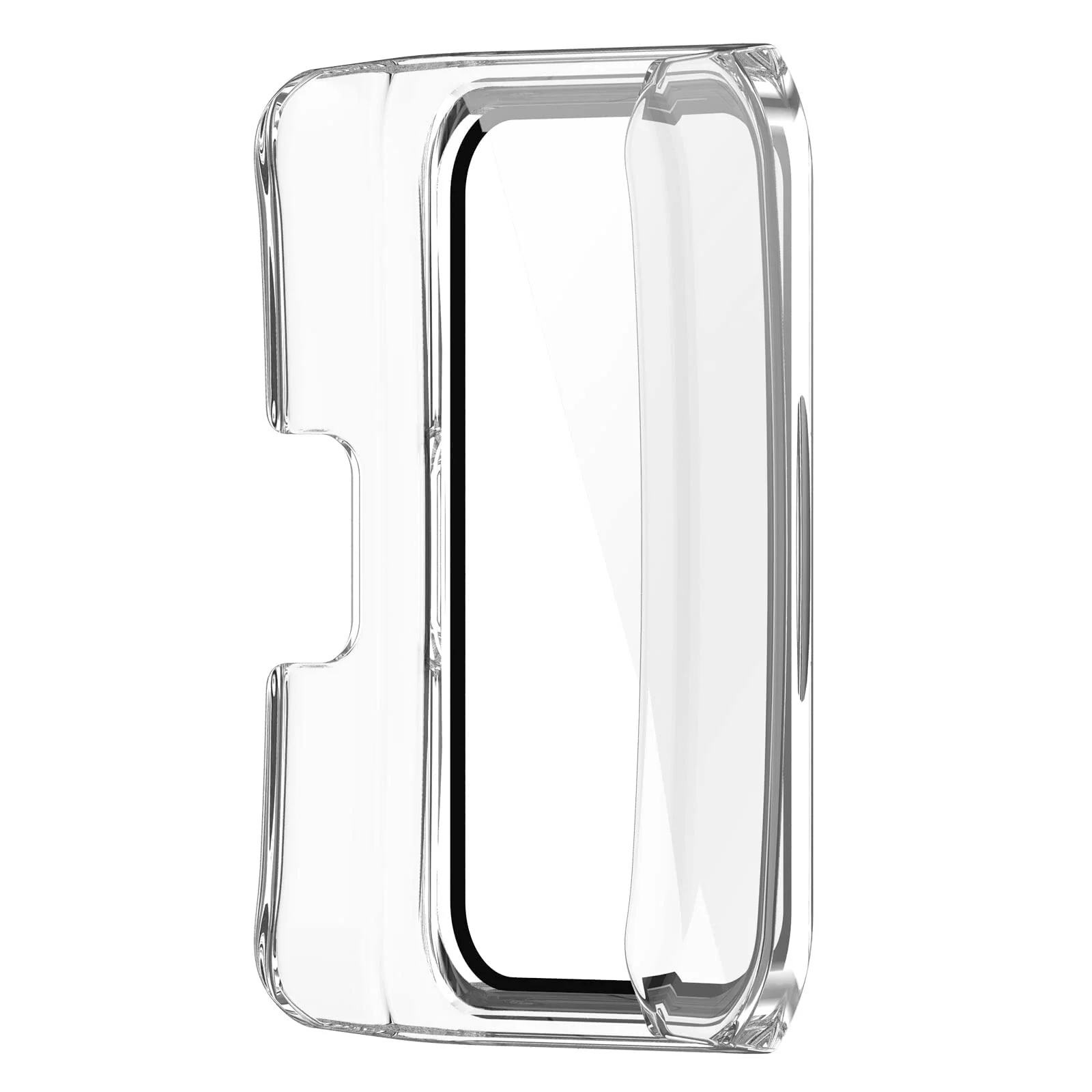 DL3 MOBILAK Full-Coverage Watch Case with Tempered Glass for Huawei Band 6 / Honor Band 6 / Band 7, Clear