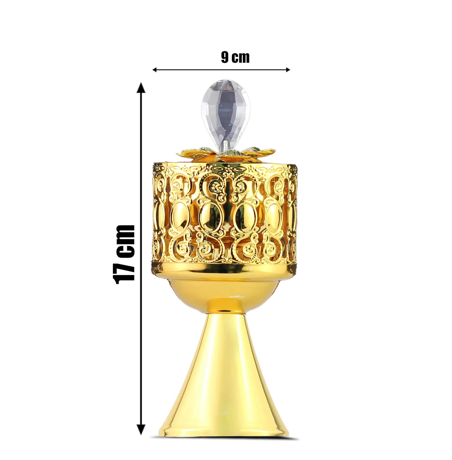 Mobigon Charcoal Incense Burner, Bakhoor Burner, Oud Frankincense Incense Burner, Vintage Arabic Burner, Suitable For Arabian Oud, Yoga, Spa and Aromatherapy, Office & Home Decor - Style 64