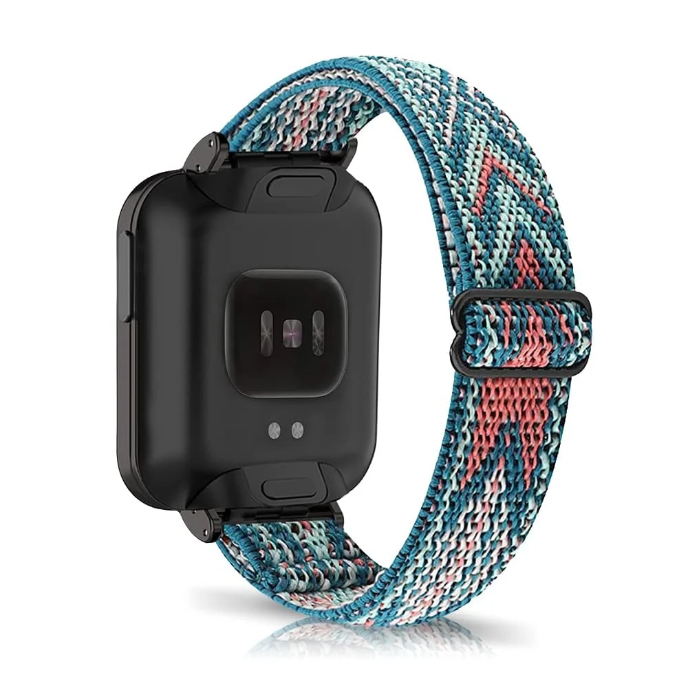 DL3 Mobilak Strap Compatible with Xiaomi Mi Watch Lite/Redmi Watch Bracelets, Nylon Replacement Strap Sport PU Protective Case + Watch Strap For Xiaomi Mi Watch Lite With Metal Cover (Arrow) - Green Arrow