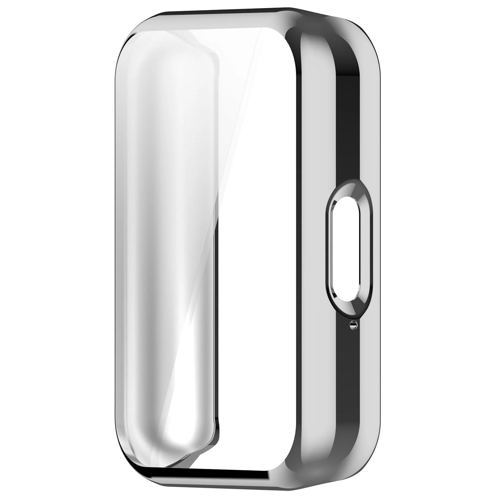 DL3 Mobilak Case Compatible with Samsung Galaxy Fit 3 Case All-Around with Built-in Screen Protector Watch Soft TPU Shockproof Cover Slim Guard Thin Bumper Shell Protector - Silver