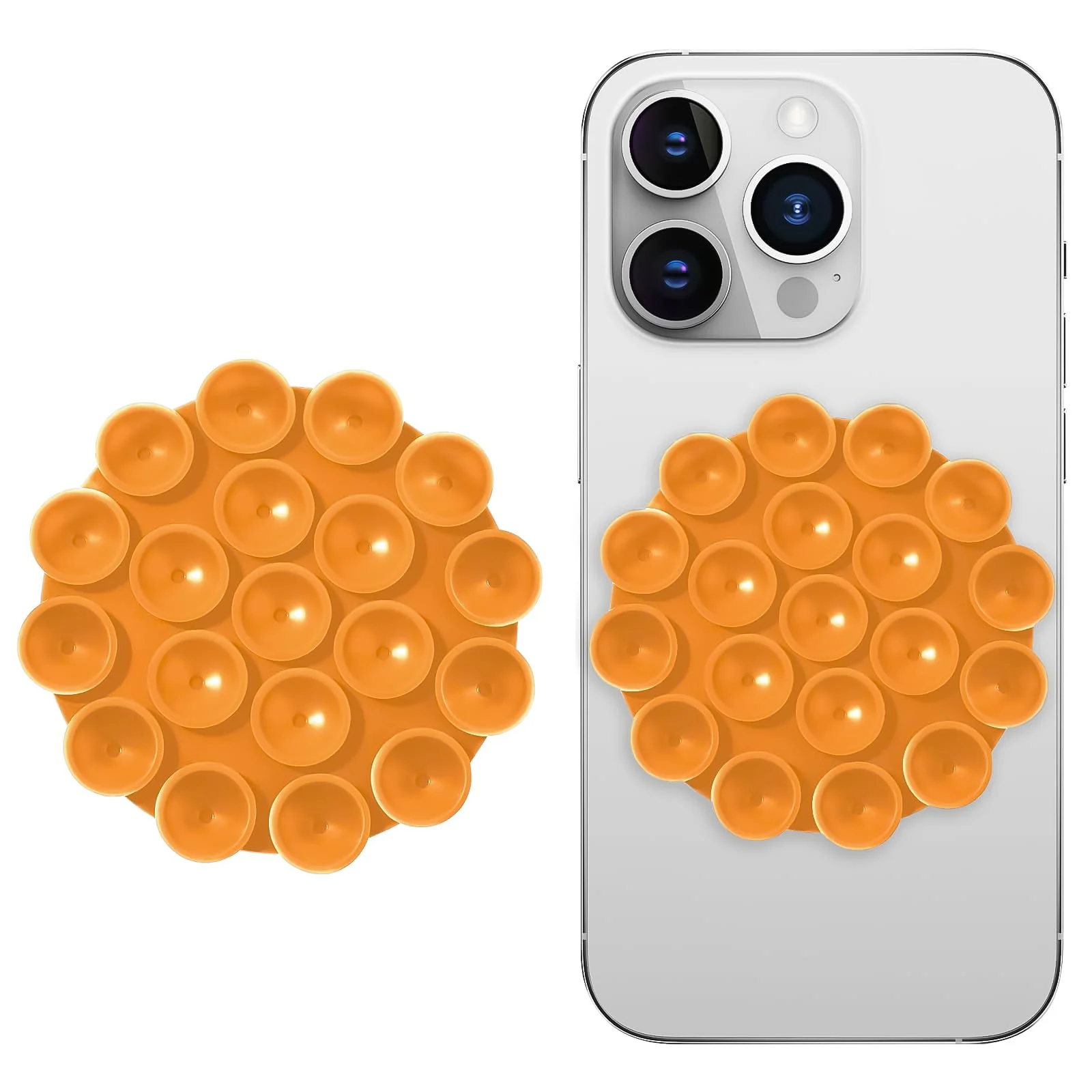 DL3 Mobilak Silicone Suction Cup Phone Mount for iPhone and Android, Double-sided suction design, Hands-free phone support, Strong suction grip