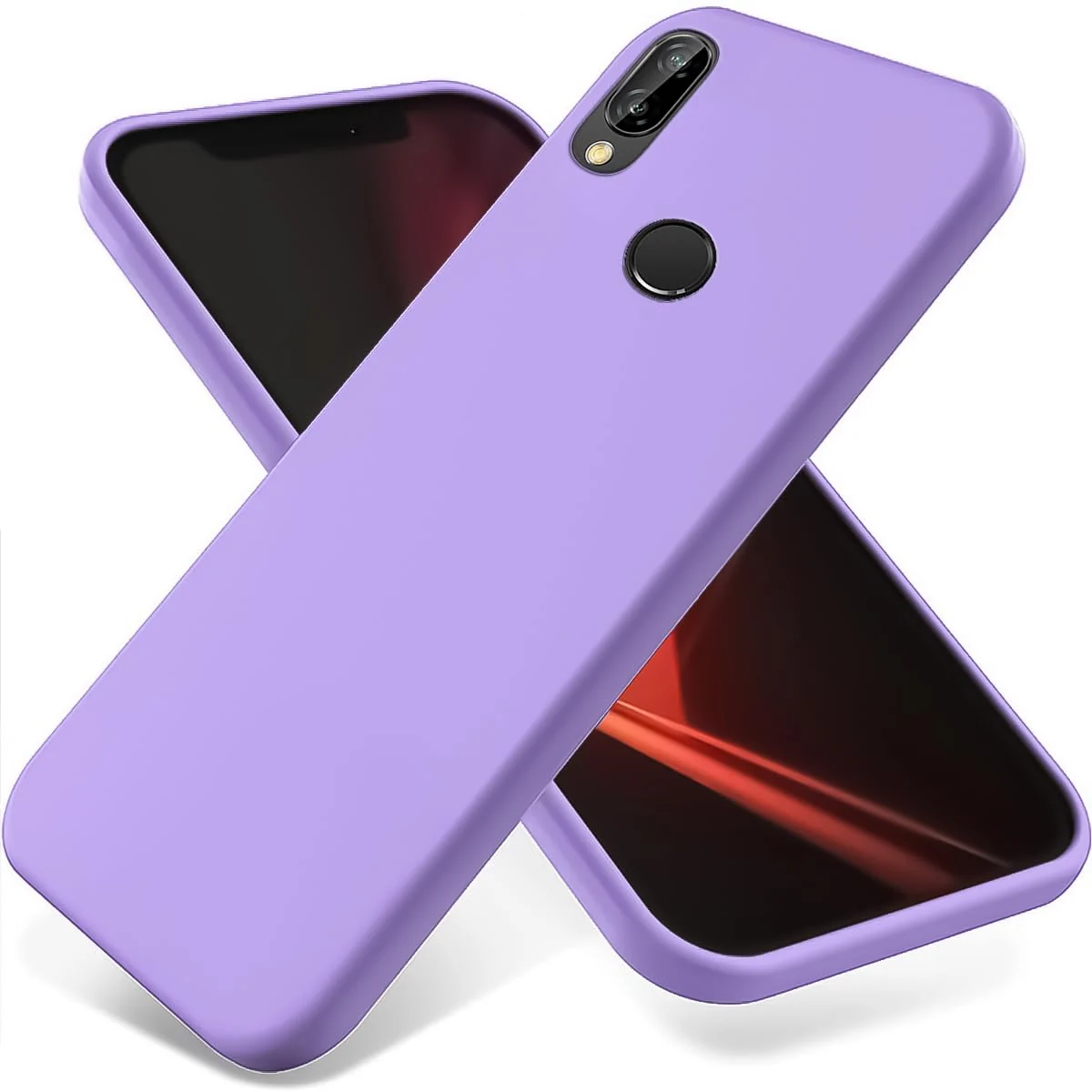 Dl3 Mobilak Honor 8X / Huawei Y9 (2019) Case,Soft Flexible Silicone Gel Rubber Bumper Cover,Slim Fit Full Body Shockproof Protective Phone Case (Light Green)