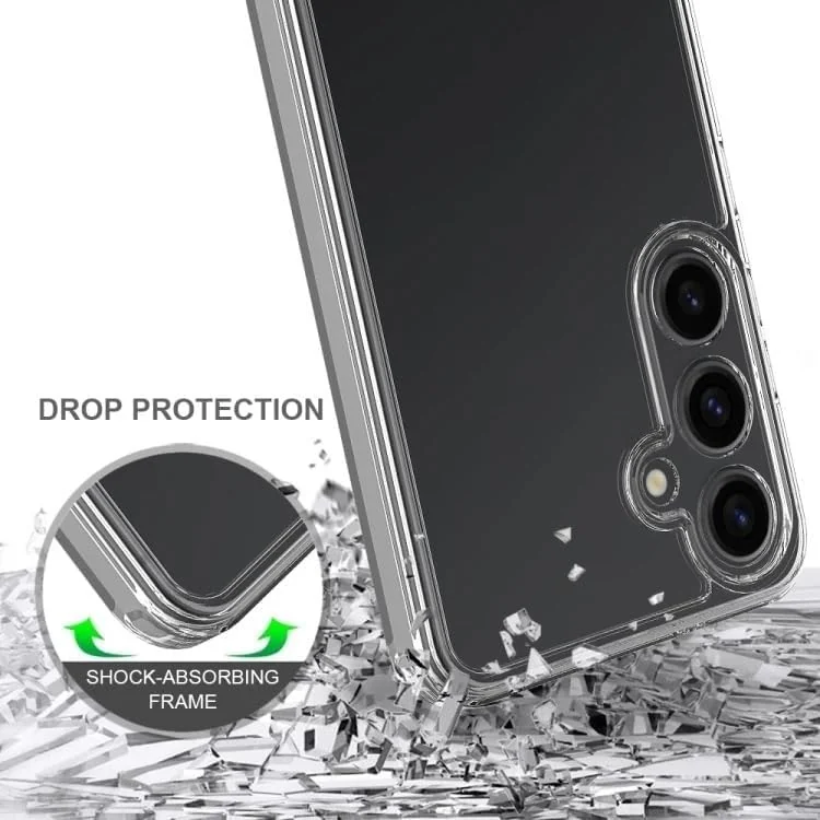 DL3 Mobilak Case Compatible with Samsung Galaxy A55 5G Case Crystal Soft TPU Gel Case Flexible Silicone Anti-Scratch Camera Protection TPU Cover - Clear