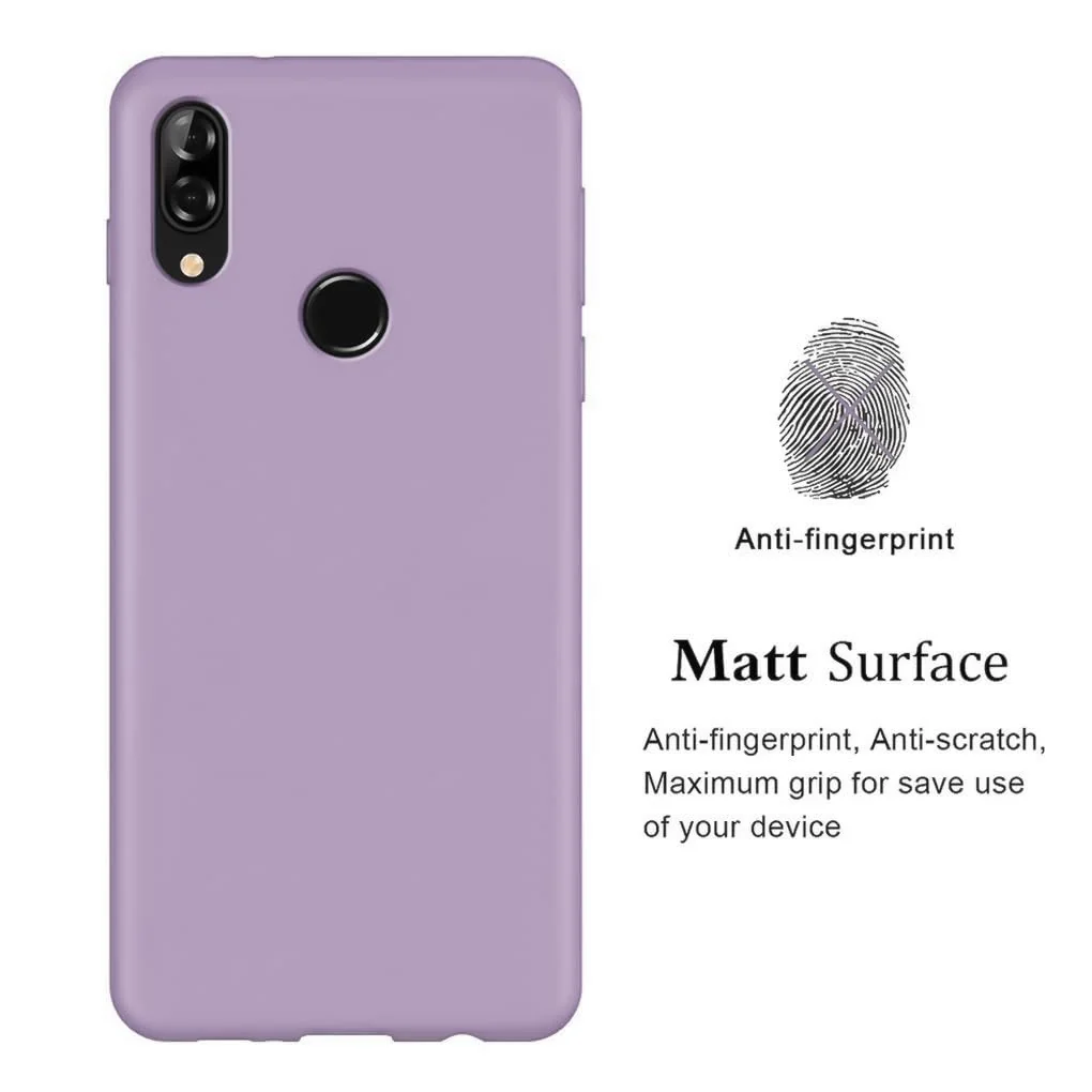 DL3 Mobilak Silicone Protective Case for Huawei nova 3i, Shock-absorbing protection, Scratch-resistant surface, Soft microfiber lining - Lavender
