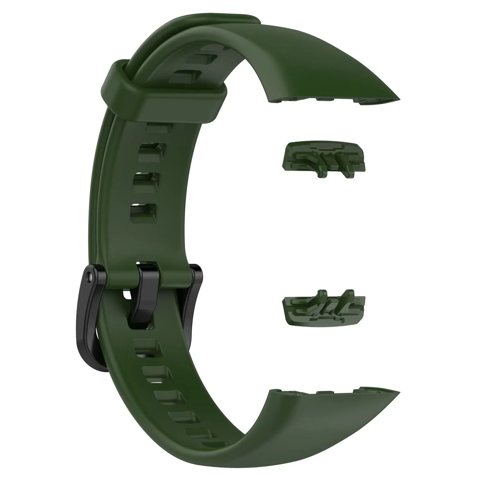 DL3 Mobilak Bracelet Compatible With Huawei Band 6/Honor Band 6/Band 6 Pro/Band 6 NFC Wristbands for Men Women, Silicone Strap, Waterproof Sports Replacement Straps - Green