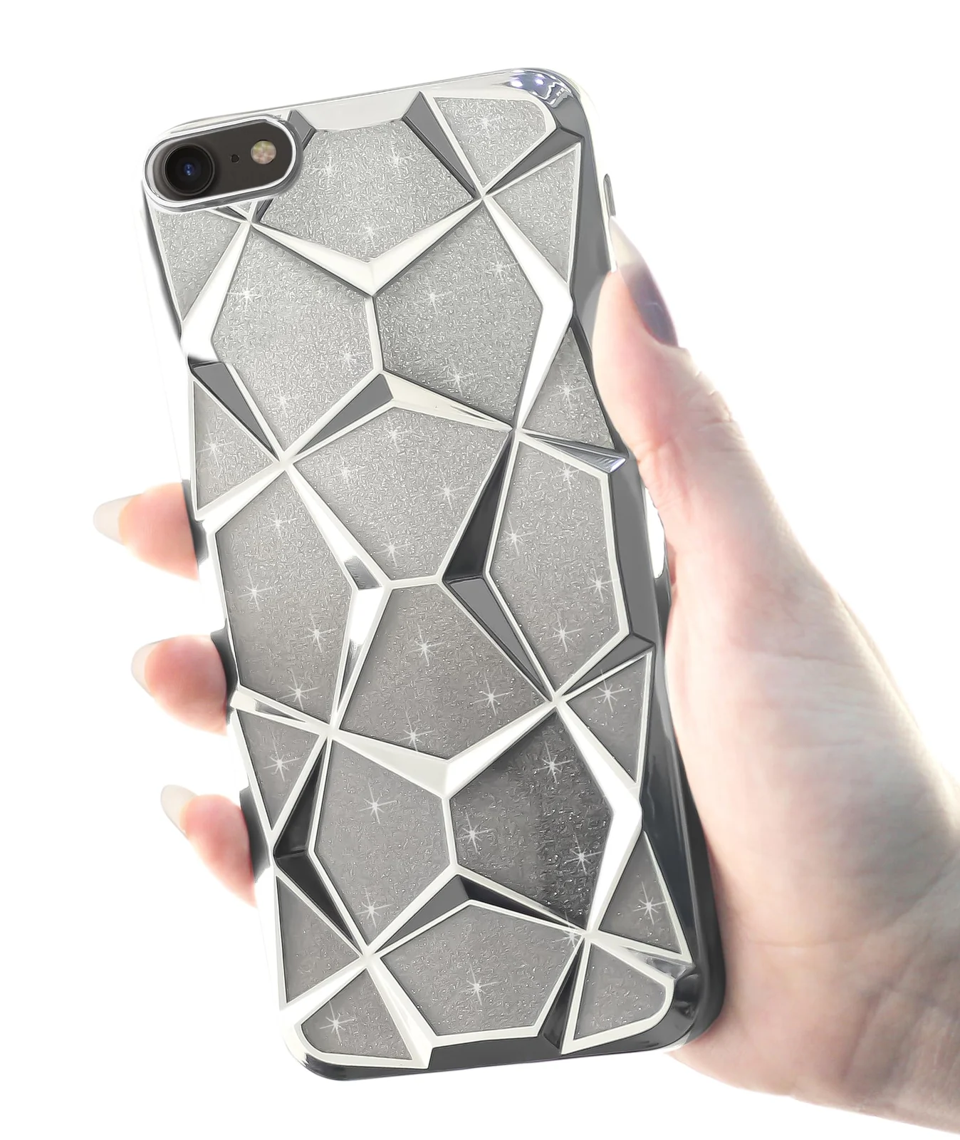 DL3 MOBILAK Gradient Glitter TPU Phone Case for Apple iPhone 7 / 8 / SE