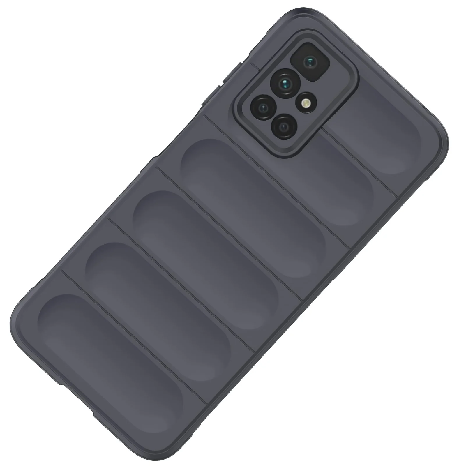 DL3 Mobilak Flexible Silicone and TPU Protective Case with Camera Protection for Xiaomi Redmi 10 4G / Redmi 10 2022 - Dark Gray