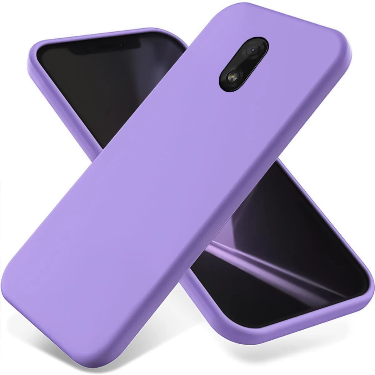 Dl3 Mobilak Nokia C1 Case,Soft Flexible Silicone Gel Rubber Bumper Cover,Full Body Shockproof Protective Phone Case (Lavender)
