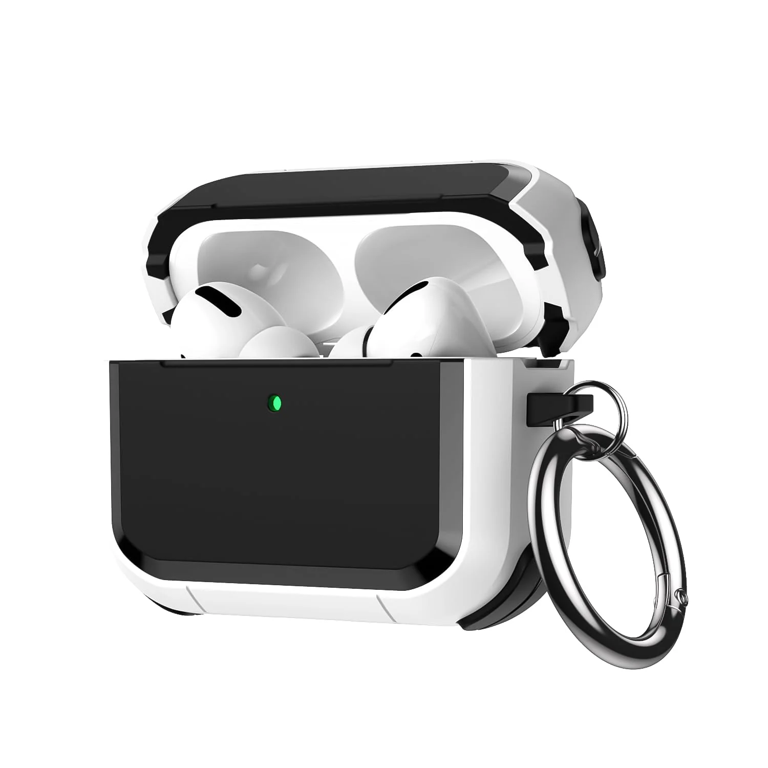 DL3 Mobilak for AirPods Pro 1/2 Case Cover, Military TPU Full Body Protective Case Shockproof for Apple AirPod Pro 2nd/1st Generation Wireless Charging Case with Carabiner Designed