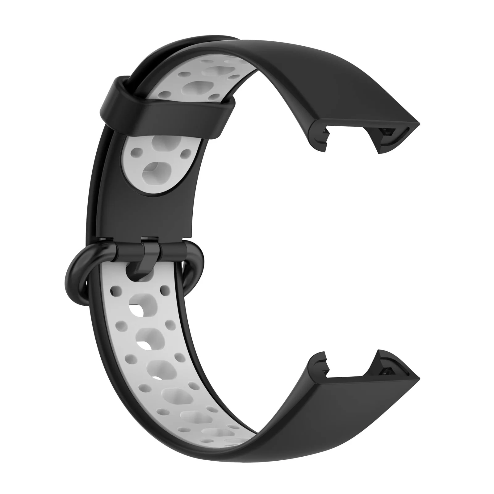 DL3 MOBILAK Strap Compatible with Xiaomi Redmi Watch 2 Lite/Poco Watch/Redmi Watch 2 / Horloge 2 Soft Replacement Sport Silicone Strap - Black Gray