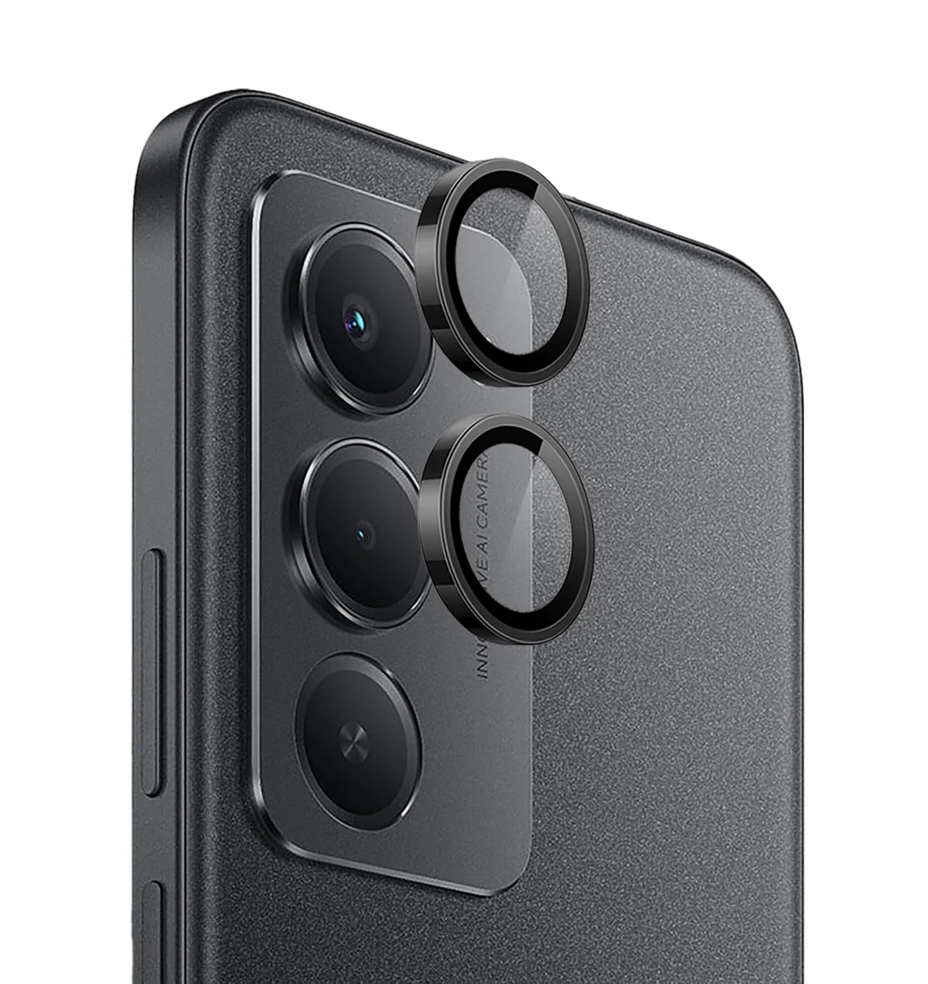 DL3 Mobilak Camera Lens Protector for Xiaomi Redmi 15 4G/5G Accessories, 9H Tempered Glass Metal Individual Ring Camera Cover Screen Protector, Case Friendly, Anti Scratch