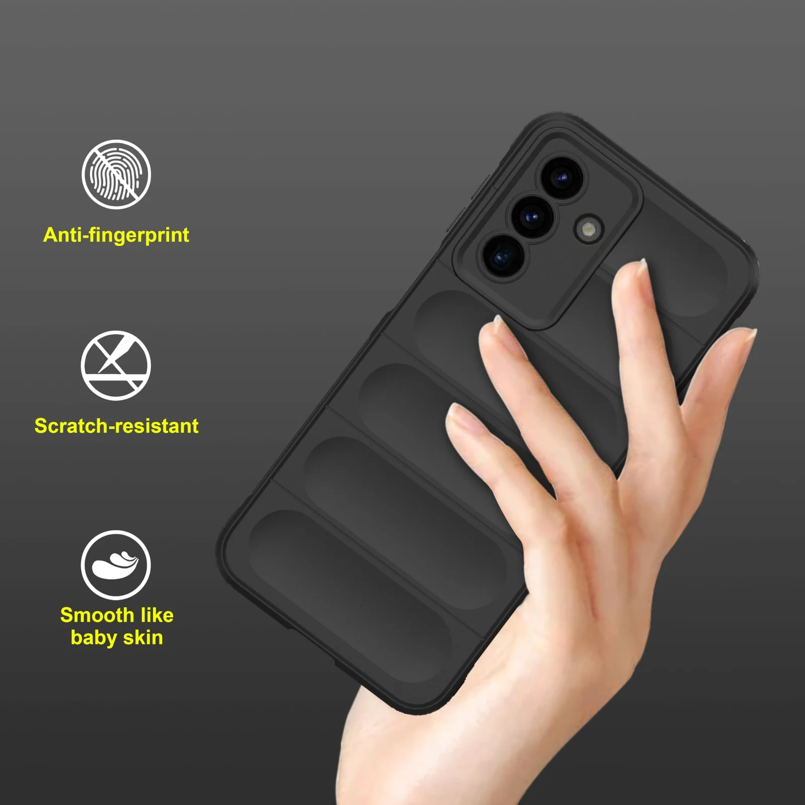 DL3 Mobilak Rugged Protective Case for Samsung Galaxy A17 4G / 5G, Camera protection, Shock-absorbing protection, Non-slip grip - Black