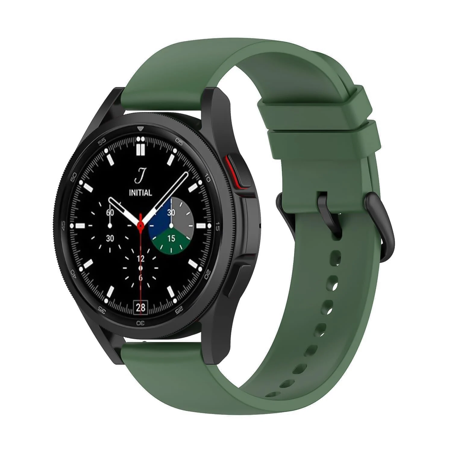 DL3 Mobilak Silicone Buckle Band 22MM Strap For Xiaomi Redmi Watch 5 Active/5 Lite/Samsung Galaxy Watch 3 45mm/Watch 46mm/Gear S3/Huawei watch GT5 GT4 GT3 GT2 GT 46MM/GT2E/GT3 Pro GT 5 Pro - Green