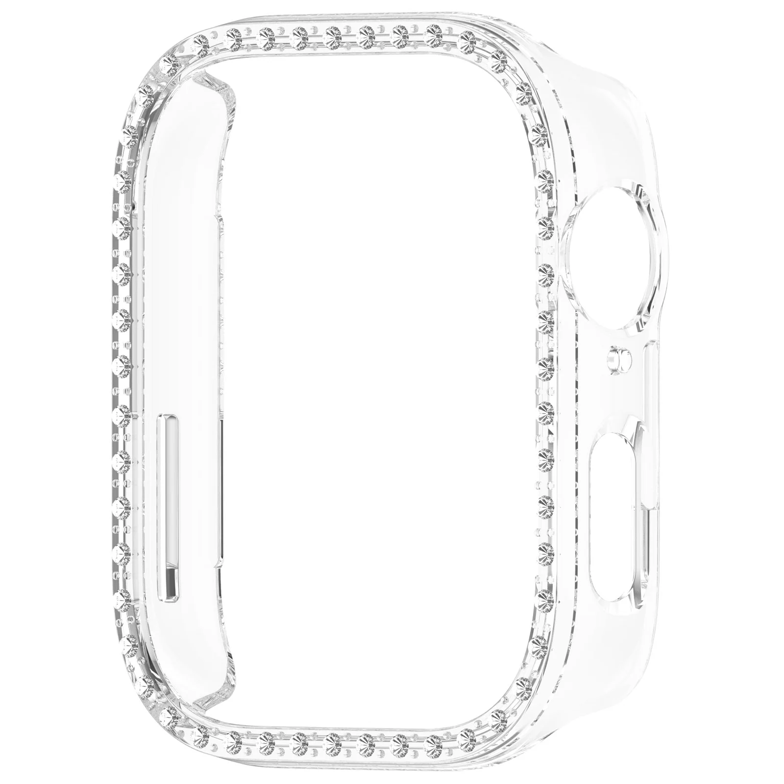 DL3 Mobilak Bling Case Without screen protector for Huawei Watch Fit 3, Hard PC Frame Case, Crystal Diamonds Bumper Cover for Women Girls, Slim Protective Cover for Huawei Watch Fit 3 - Clear