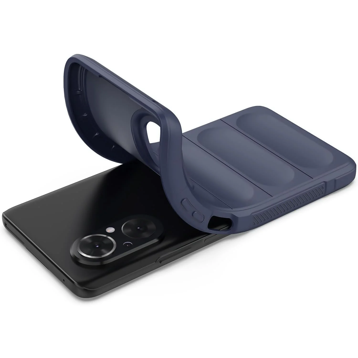 DL3 Mobilak Flexible Silicone and TPU Protective Case with Camera Protection for Huawei Nova 9 SE / Honor 50 SE - Blue