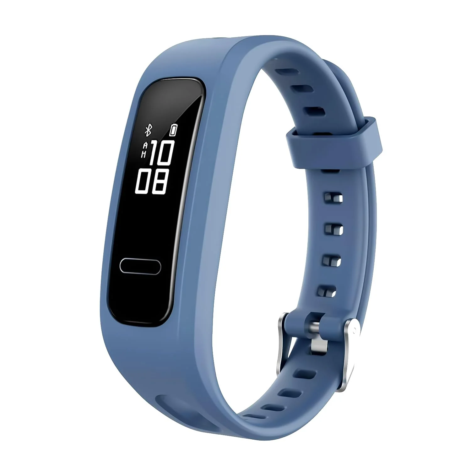 DL3 MOBILAK Silicone Watch Band Strap Compatible for Huawei Honor Band 4 Running Version/Huawei Band 3e/ Band 4e Smart Watch Bracelet Replacement - Blue