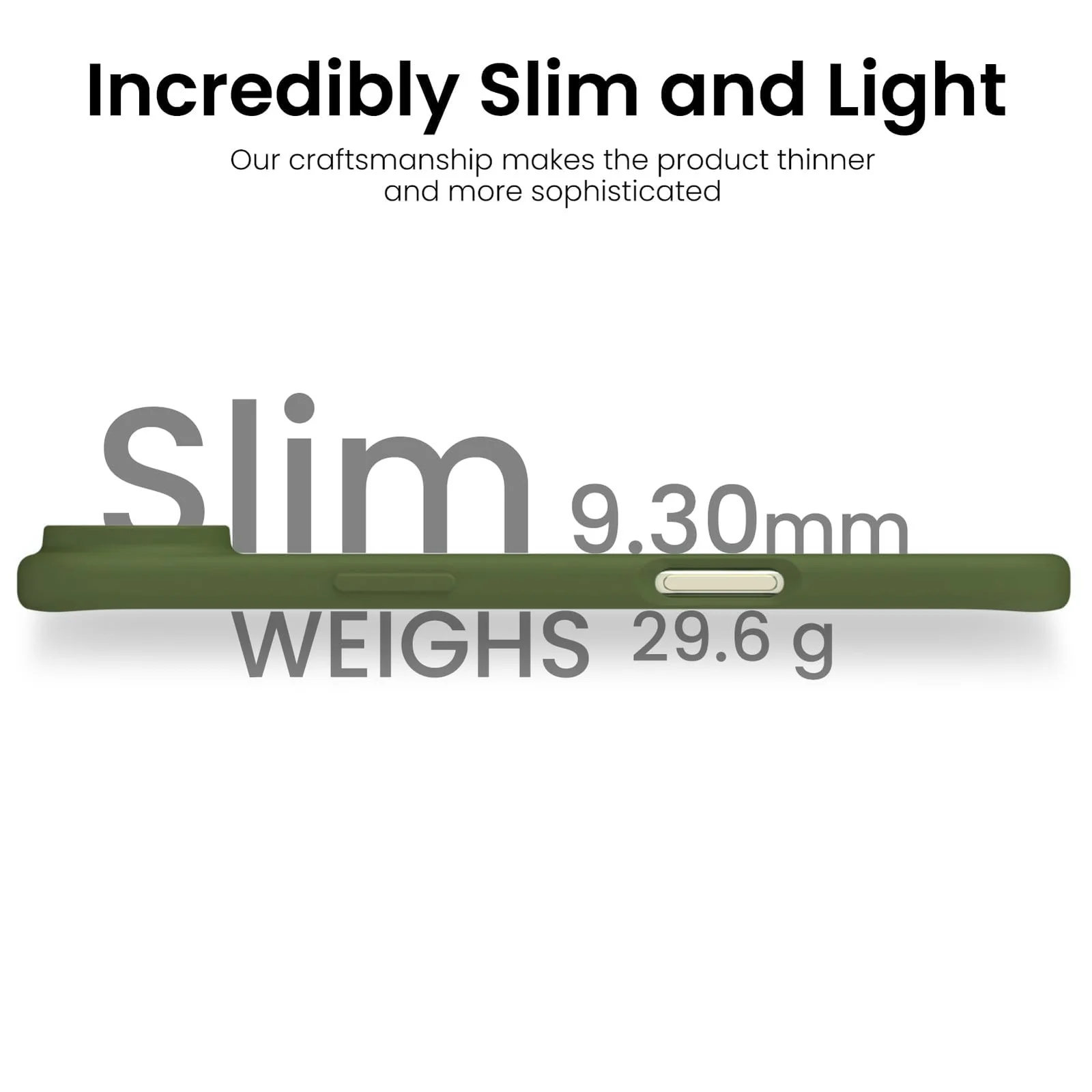 DL3 Mobilak Compatible with iPhone 17 Air 6.5-Inch Case, Premium Liquid Silicone Case, Full Body Protective Cover, Shockproof, Slim Phone Case, Anti-Scratch Soft Microfiber Lining - Army Green