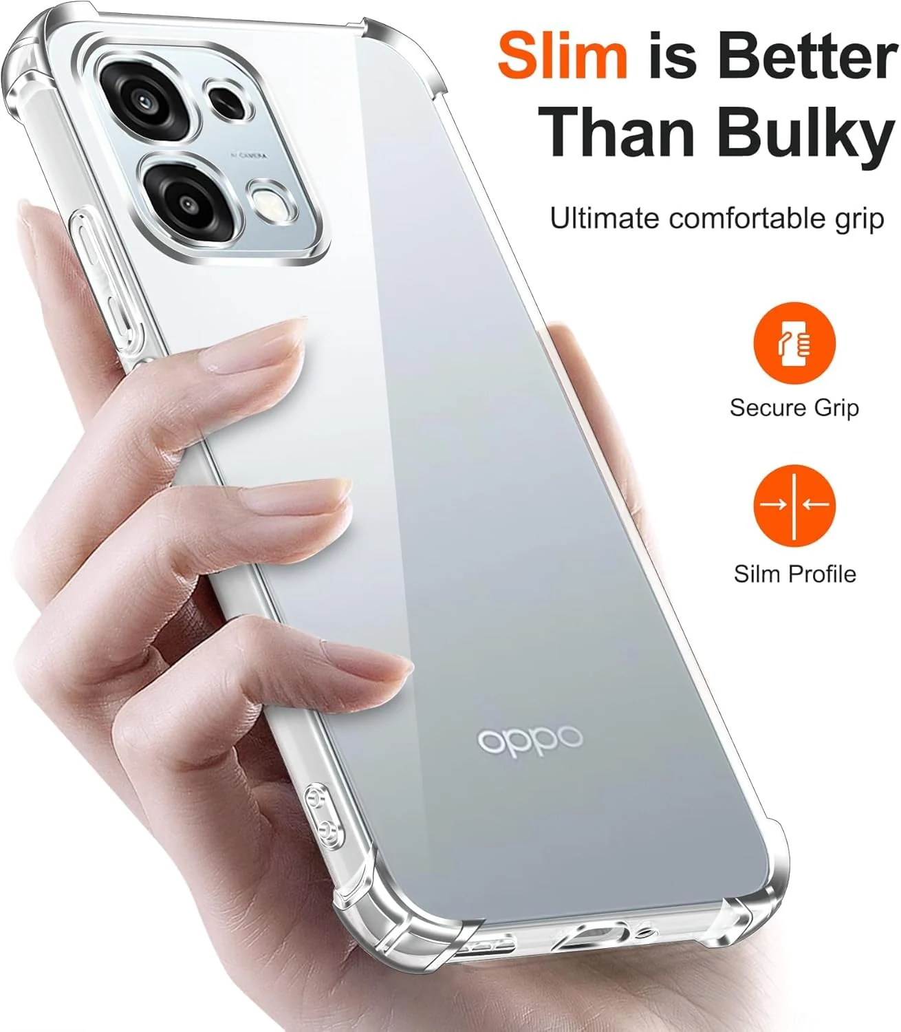 DL3 Mobilak Clear TPU Protective Case for OPPO A6 Pro 4G / 5G with Camera Protection and Shockproof Design - Clear
