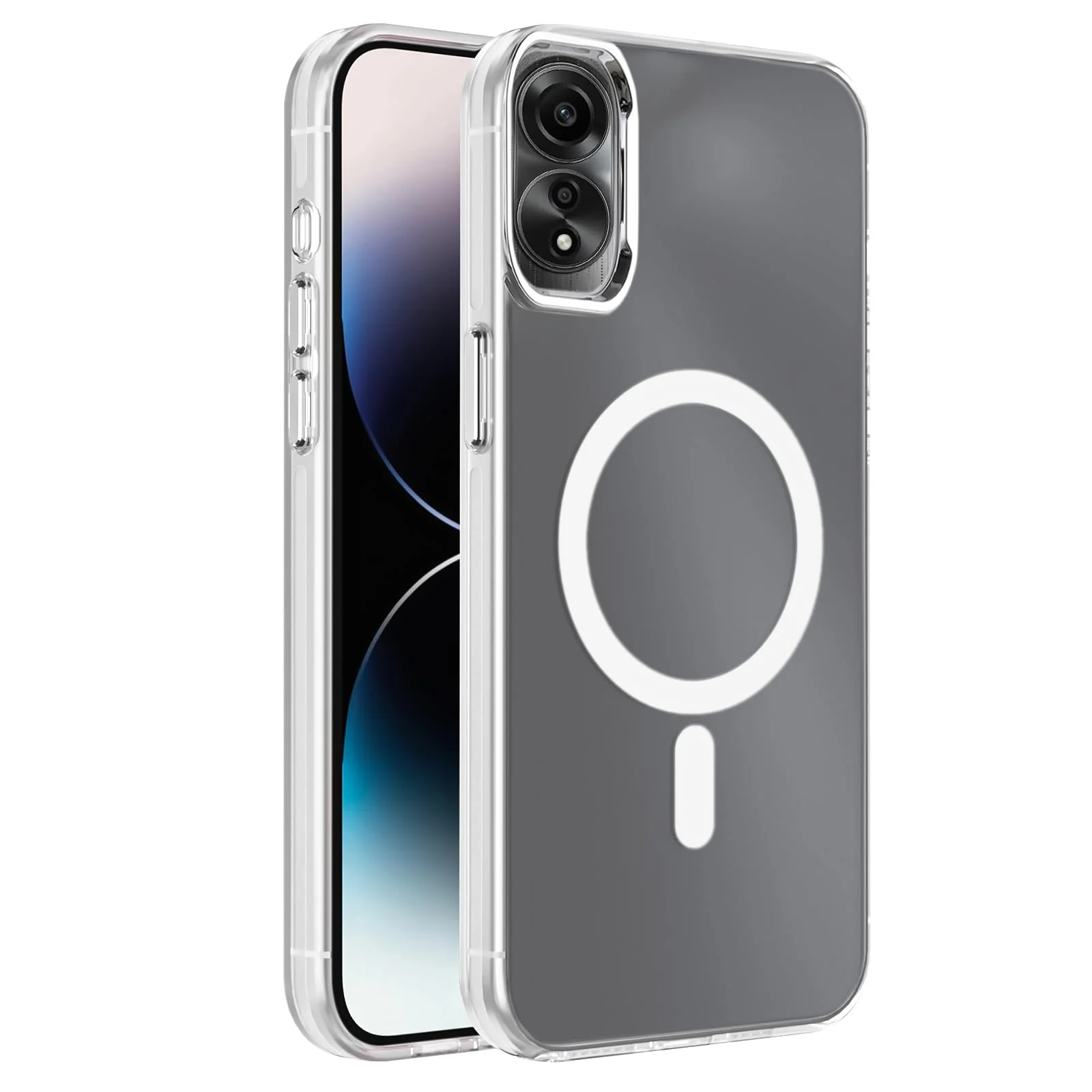 DL3 Mobilak Case For OPPO A78 4G Case Crystal [Not Compatible with MagSafe] Soft TPU Gel Case Flexible Silicone Anti-Scratch TPU Cover - Clear