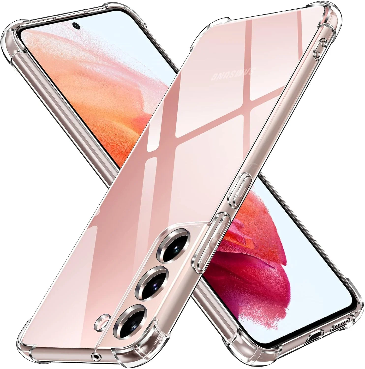 DL3 MOBILAK Clear Soft TPU Phone Case for Samsung Galaxy S22 5G - Clear